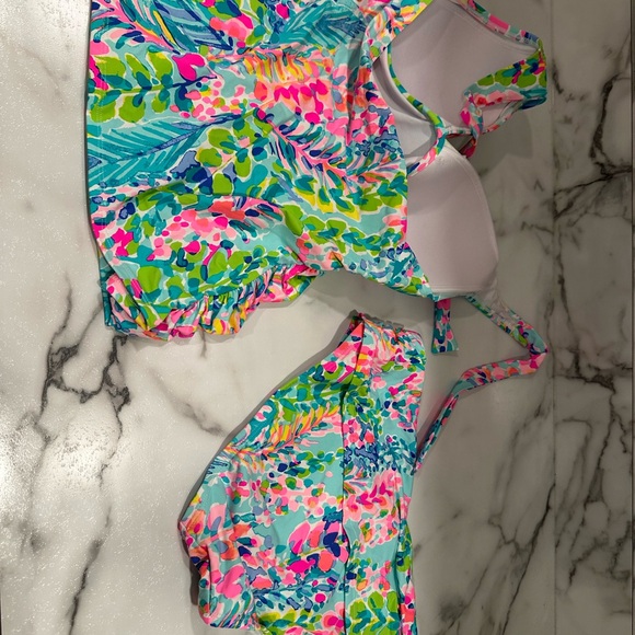 Colorful Leaf Print Bikini Set - Picture 4 of 4